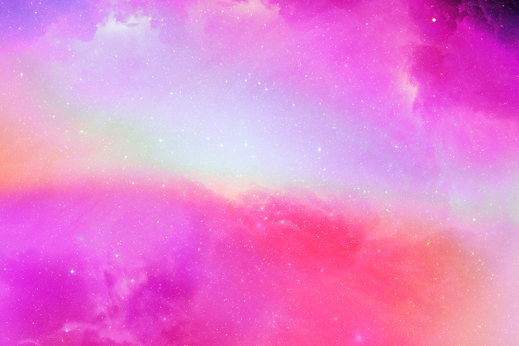 Hot Pink Holographic Space Background