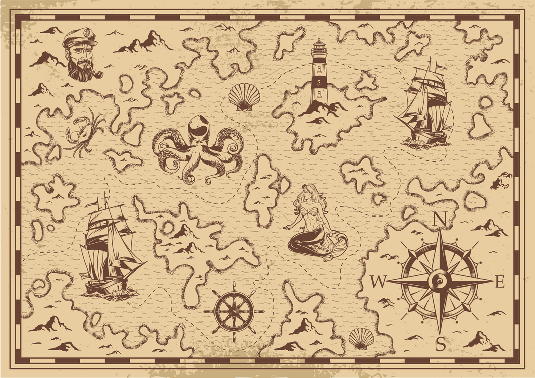 Pirate Map Background
