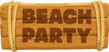 Beach Party Sign
