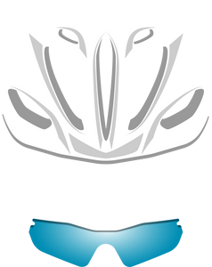 Bicycle Helmet and Glasses
