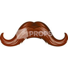 Load image into Gallery viewer, Brown Mustache 1