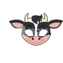 Load image into Gallery viewer, Cow Mask 4