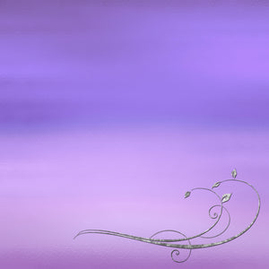 Lavender Glass Silver Background