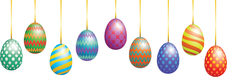 Hanging Easter Eggs Overlay