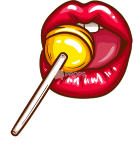 Licking Lollipop Lips
