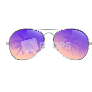 Palm Tree Aviator Glasses