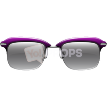Load image into Gallery viewer, Purple Half Frame Glasses