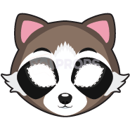 Load image into Gallery viewer, Raccoon Mask 3