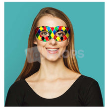 Load image into Gallery viewer, Rainbow Gingham Mask
