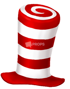 Red & White Dr Seuss Hat