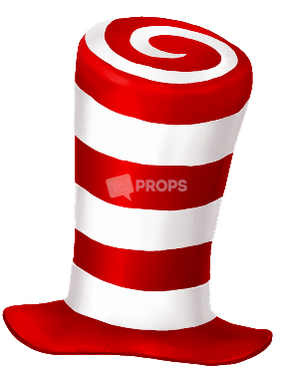 Red & White Dr Seuss Hat