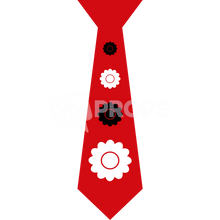 Load image into Gallery viewer, Red Flower Tie