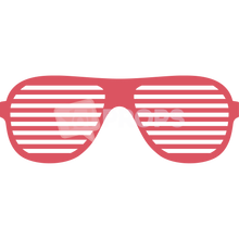 Load image into Gallery viewer, Red Slotted Glasses 1