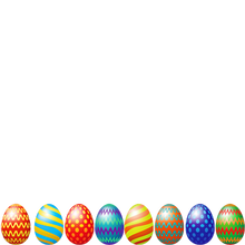 Load image into Gallery viewer, Row of Easter Eggs Overlay