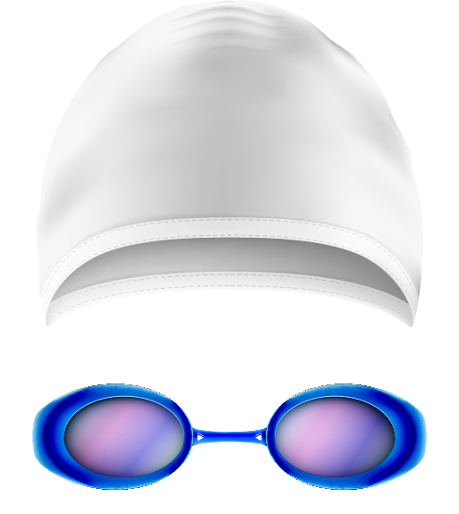 Swimmers Cap & Goggles