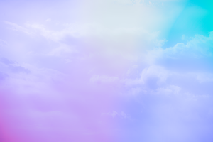 Iridescent Sky and Clouds Background