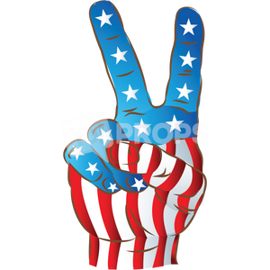 American Flag Hand
