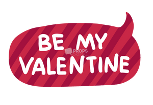 Be My Valentine Speech Bubble