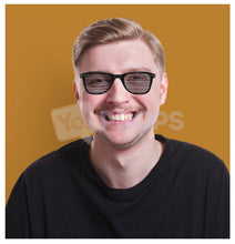 Load image into Gallery viewer, Black Slotted Glasses