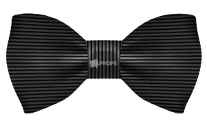 Black Striped Bowtie