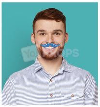 Load image into Gallery viewer, Blue Mustache