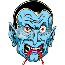 Load image into Gallery viewer, Blue Dracula Head