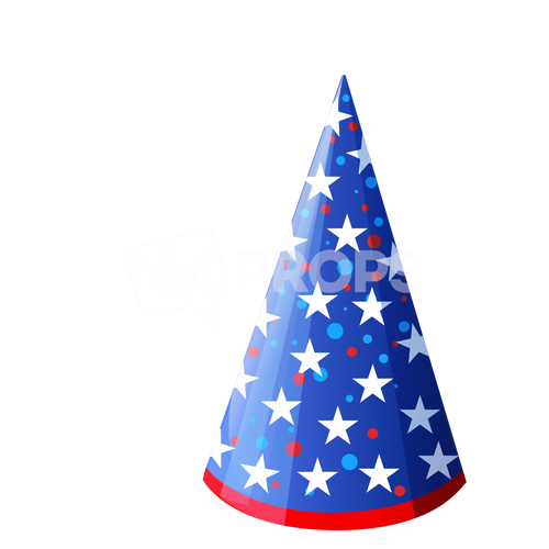 Blue Star Cone Hat