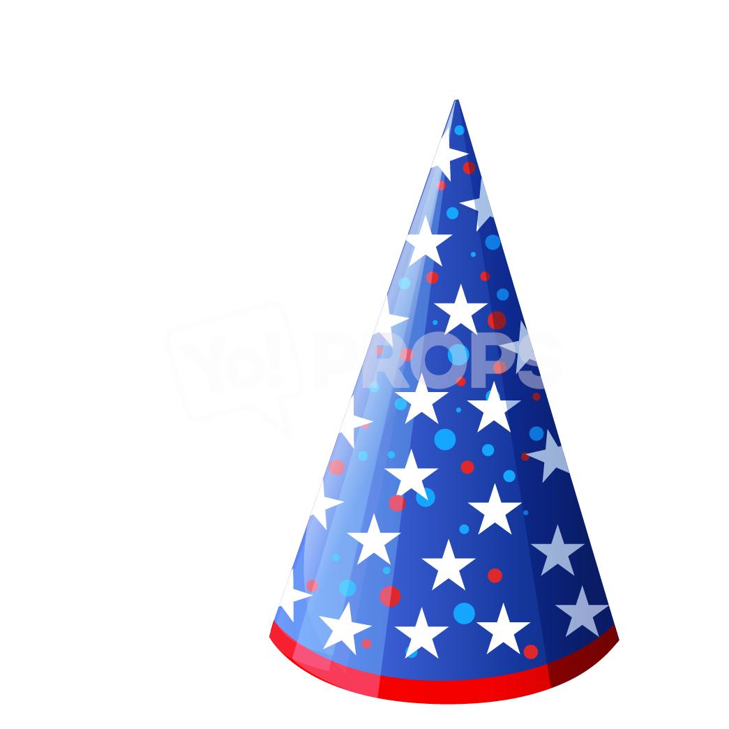 Blue Star Cone Hat