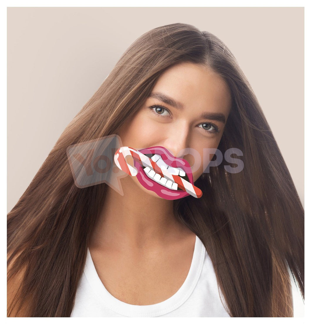 Candy Cane in Mouth
