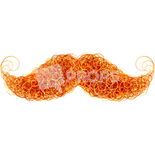 Load image into Gallery viewer, Red Curly Mustache