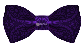 Dark Purple Pattern Bowtie