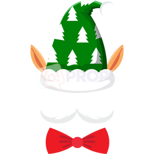 Elf Hat with Ears and Bowtie