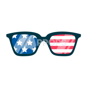 American Flag Glasses