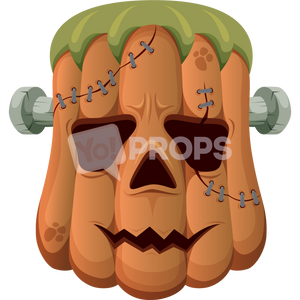 Frankenstein Pumpkin Head