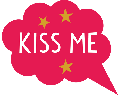 Kiss Me Speech Bubble