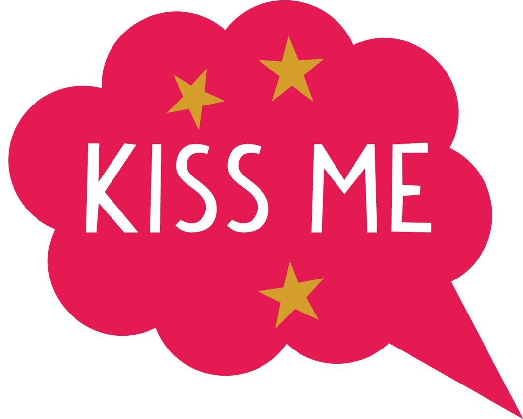 Kiss Me Speech Bubble