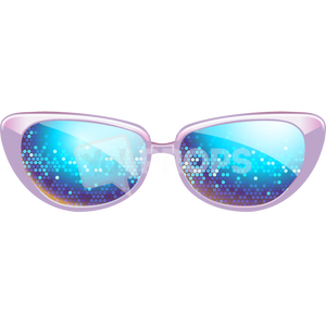 Purple Sparkle Glasses