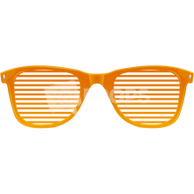 Load image into Gallery viewer, Orange Slotted Glasses