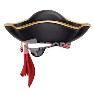 Pirate Hat with Bandana and Eyepatch
