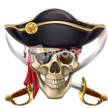 Load image into Gallery viewer, Pirate Skull and Crossbones