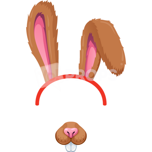 Rabbit Headband and Nose
