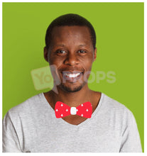 Load image into Gallery viewer, Red Christmas Tree Bowtie