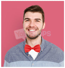 Load image into Gallery viewer, Red Polka Dot Bowtie 1