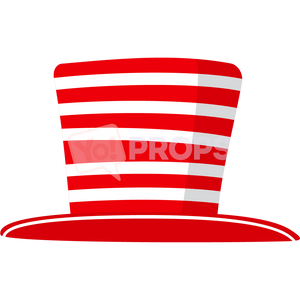 Red and White Striped Hat