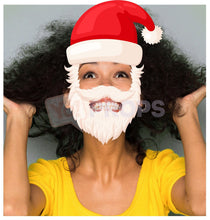 Load image into Gallery viewer, Santa Hat and Beard 3