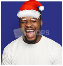 Load image into Gallery viewer, Santa Hat with Eyebrows