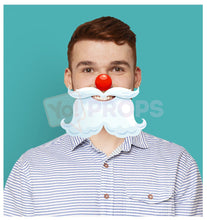 Load image into Gallery viewer, Santa Nose and Beard