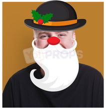 Load image into Gallery viewer, Snowman Hat with Santa Beard