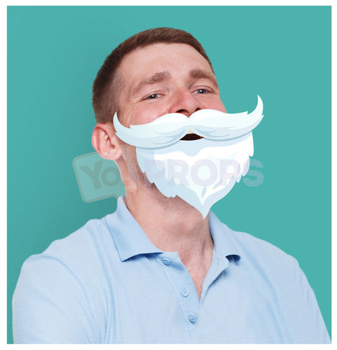White Mustache and Beard 1