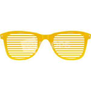 Yellow Slotted Glasses